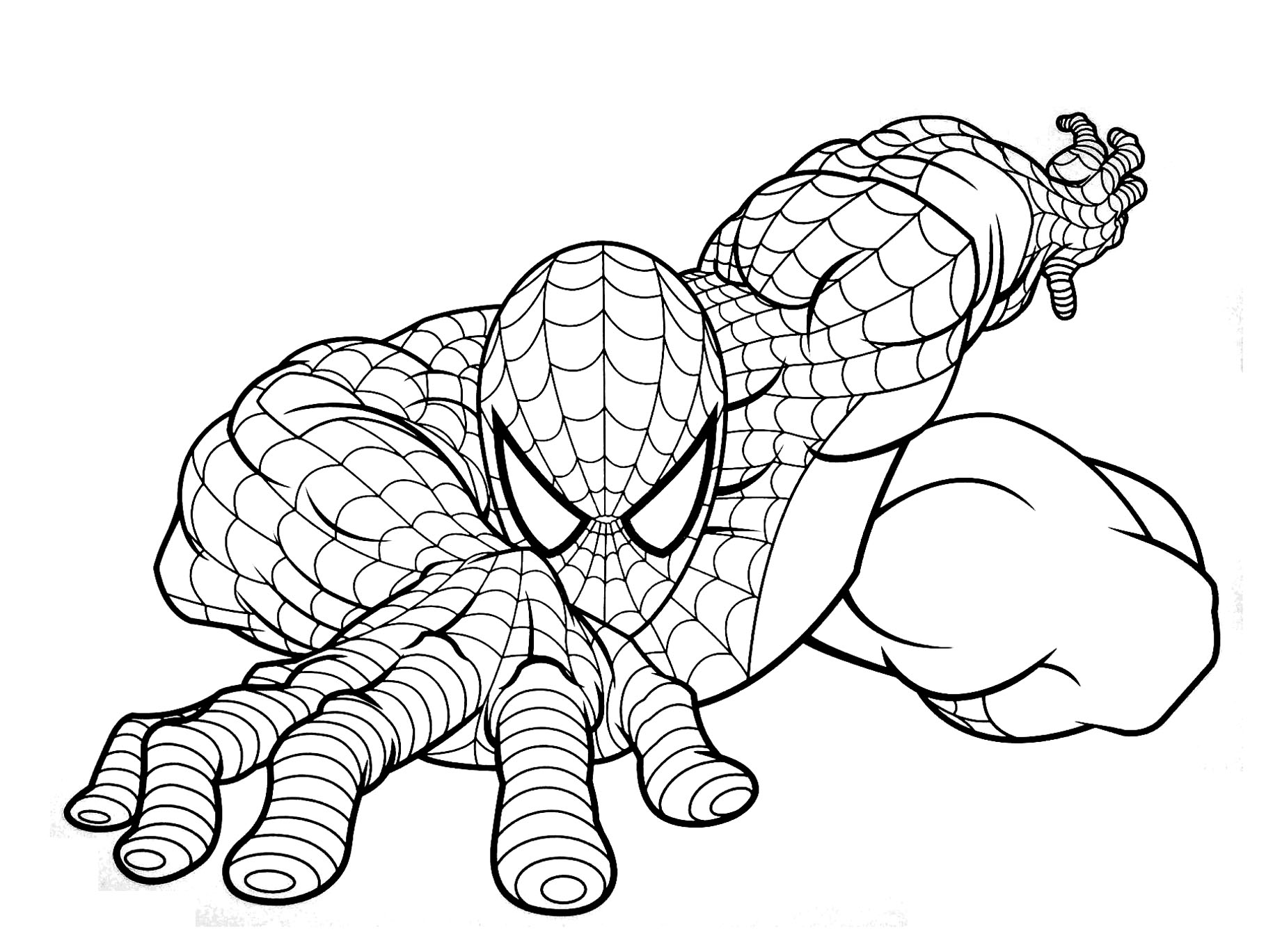 Dibujos Para Pintar Spiderman Tu P Gina Para Colorear