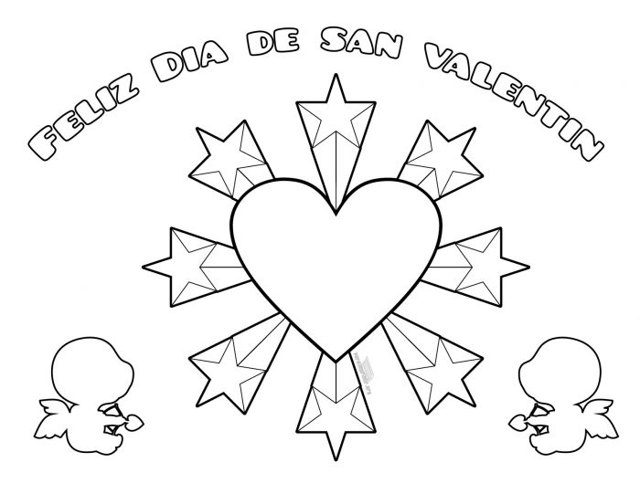 Dibujos De San Valentin Para Colorear E Imprimir