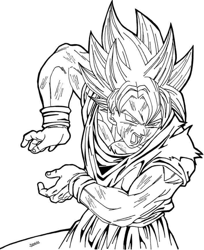 Dibujos para colorear de Goku