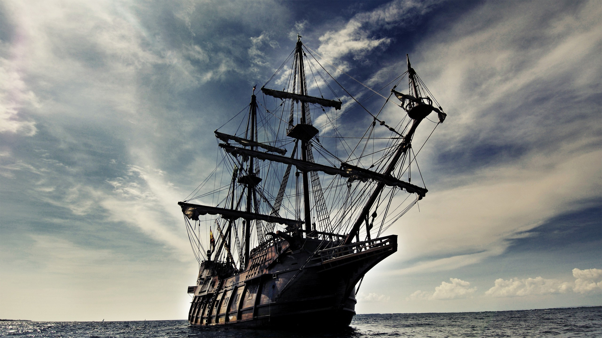 Pirates Caribbean Black Pearl Ship