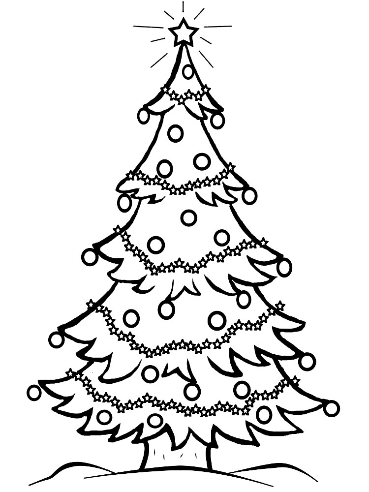 Dibujos De Árboles De Navidad Para Colorear E Imprimir