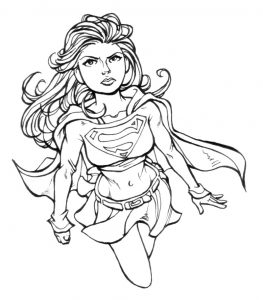 Dibujos De Supergirl Para Colorear Pintar E Imprimir Gratis