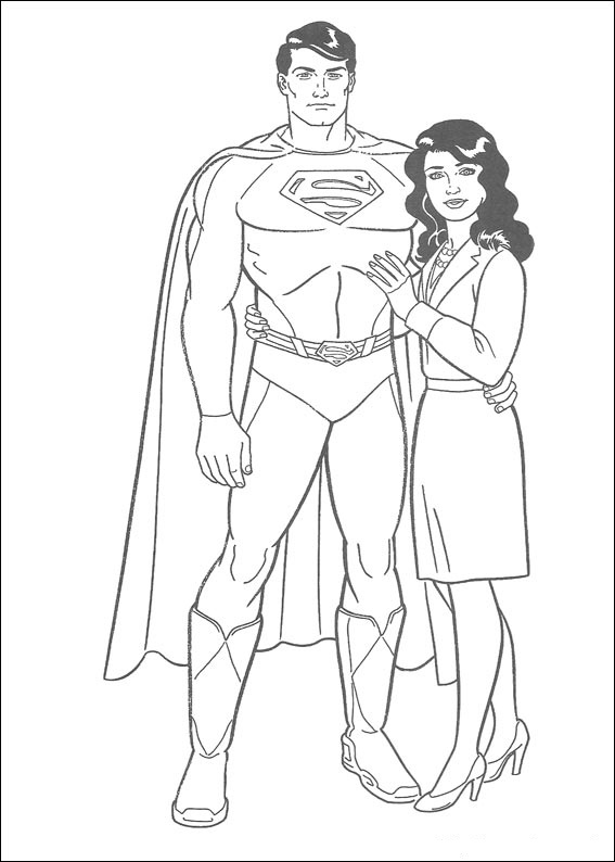Dibujos de Superman para Colorear Pintar e Imprimir Gratis