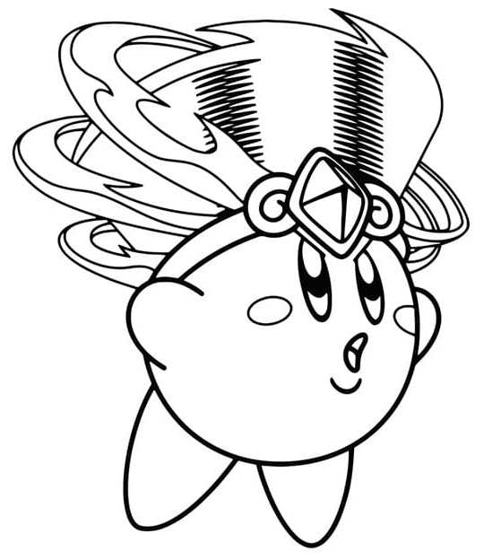 Dibujos Kirby para colorear e imprimir